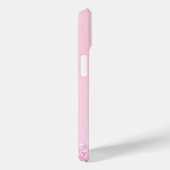 モノグラム 名前 はじめの文字 ピンク 紫 グリッター Case-Mate iPhoneケース (裏面 / 右)