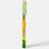 モノグラム 名前 ひまわり 黄色 緑 花 Case-Mate iPhoneケース (裏面 / 右)