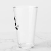 モノグラム 名前 シンプル ビール タンブラーグラス (左)
