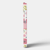モノグラム 名前 ピンク 黄色 青 花柄 Case-Mate iPhoneケース (裏面 / 左)