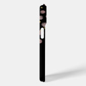 モノグラム 名前 ブラック ブルッシュピンク ゴールド サークル Case-Mate iPhoneケース (裏面 / 右)