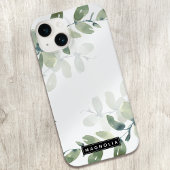 モノグラム 名前 ユーカリ iPhoneケース