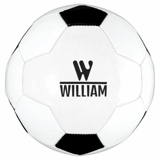 モノグラム 名前 名入れ サッカーボール (正面)