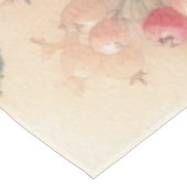 モノグラム 名前 秋の葉とリンゴの水彩画  テーブルクロス (アングル)