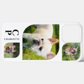 モノグラム 名前 3枚 フォトコラージュ シンプル モダン Case-Mate iPhoneケース (裏面 (横))