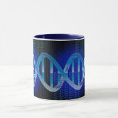 モノグラム 名前 DNA ID サイエンス マグカップ (中央)