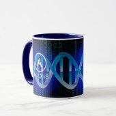 モノグラム 名前 DNA ID サイエンス マグカップ (正面左)
