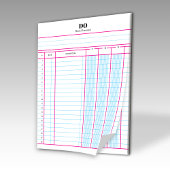 モノグラム 名 会計帳簿用紙 ノート