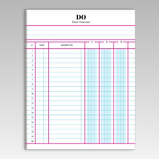 モノグラム 名 会計帳簿用紙 ノート