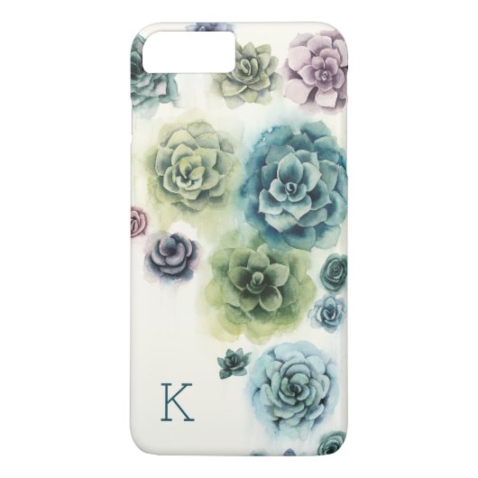 モノグラム |多肉植物の房 Case-Mate iPhoneケース (裏面)