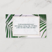 モノグラム |大理石葉石 |ベッド&ブレックファスト 名刺 (裏面)