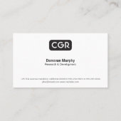 モノグラム | 大理石 | マーケティング 名刺 (裏面)