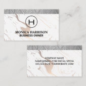 モノグラム |大理石 名刺 (正面/裏面)