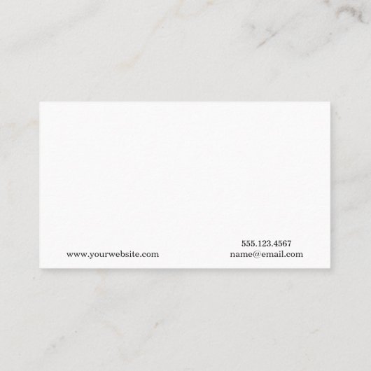 モノグラム |大理石（青） 名刺 (裏面)