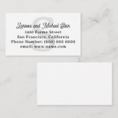 モノグラム 家族名と住所 白 エンクロージャーカード (正面/裏面)