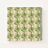 モノグラム |屋内オアシス |ヤシの木のパターン ノートブック (裏面)
