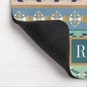 モノグラム|屋外のGeoのステップ|インドパターン マウスパッド (コーナー)