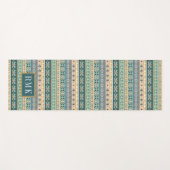 モノグラム|屋外のGeoのステップ|インドパターン ヨガマット (正面(横))