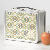 モノグラム|屋外のGeoのステップ|種族パターン メタルランチボックス (インサイチュ)