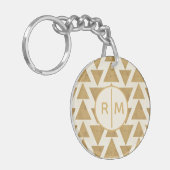 モノグラム|屋外のGeoのステップ|金ゴールド幾何学的なPatte キーホルダー (正面左)