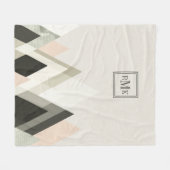 モノグラム |山々III フリースブランケット (正面(横))