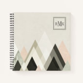 モノグラム |山の向こうの山々3 ノートブック (正面)