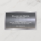 モノグラム |工業用メタリック 名刺 (裏面)