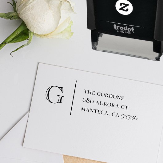 モノグラム |差出人住所スタンプ セルフインキングスタンプ