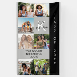 モノグラム・引用文カスタム・フォトコラージュ卒業 横断幕