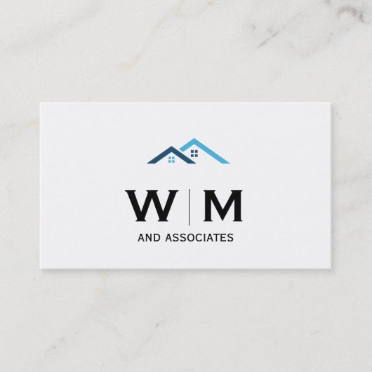 モノグラム | 役員 | 不動産仲介業者会社 名刺 (正面)