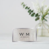 モノグラム | 役員 | 木目 名刺 (スタンド正面)