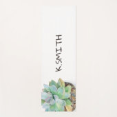 モノグラム.手描モダンきの水彩多汁。 ヨガマット (正面)