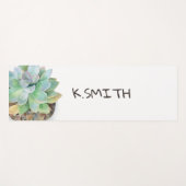 モノグラム.手描モダンきの水彩多汁。 ヨガマット (正面(横))