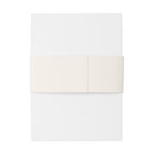 モノグラム, 手書き, エレガントなベージュ 招待状ベリーバンド (裏面例)