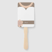 モノグラム.新婦結婚ズガウン&新郎タキシード ハンドファン (裏面)