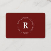 モノグラム、最小レッド 名刺 (正面)