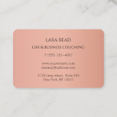 モノグラム、最小銅金ゴールド事業 名刺 (裏面)