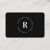 モノグラム、最小黒 名刺 (正面)