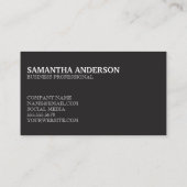 モノグラム |木目 |花柄 名刺 (裏面)