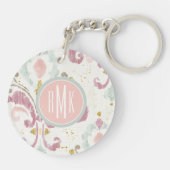 モノグラム|柔らかいDecoのパターン キーホルダー (裏面)