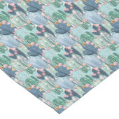 モノグラム|柔らかいPatelのサボテンパターン ショートテーブルランナー (コーナー)