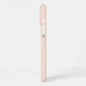 モノグラム 桃 ピーチ 名前 はじめの文字 iPhoneケース (左側面)
