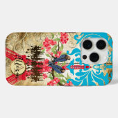 モノグラム 桜 鳥 シャンデリア Case-Mate iPhoneケース (裏面 (横))