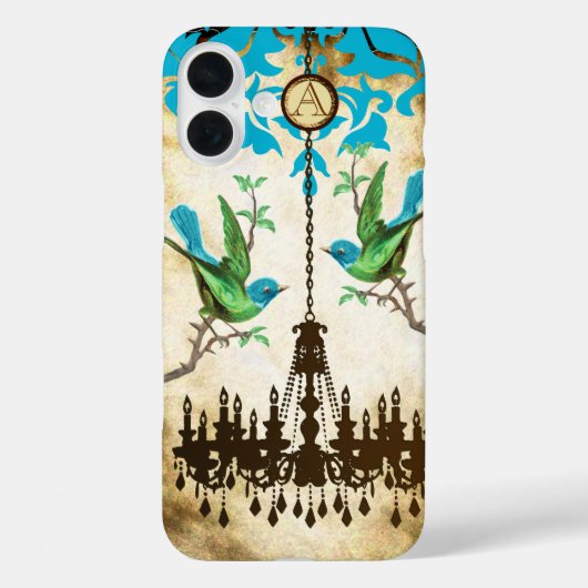 モノグラム 桜 鳥 シャンデリア iPhone Case-Mate iPhoneケース (裏面)