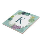 モノグラム |植物の幸せ |ハッピン買ズはPl タイル (側面)