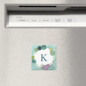 モノグラム |植物の幸せ |ハッピン買ズはPl マグネット (インサイチュ (食洗機))