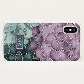 モノグラム |植物の幸せ |収穫愛を育てる Case-Mate iPhoneケース (裏面(横))