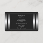 モノグラム、武術アーツ指導、メタルルック 名刺 (裏面)