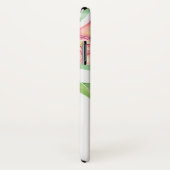 モノグラム |水彩ピンクの花 Case-Mate iPhoneケース (裏面/右)