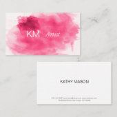 モノグラム |水彩画家 名刺 (正面/裏面)